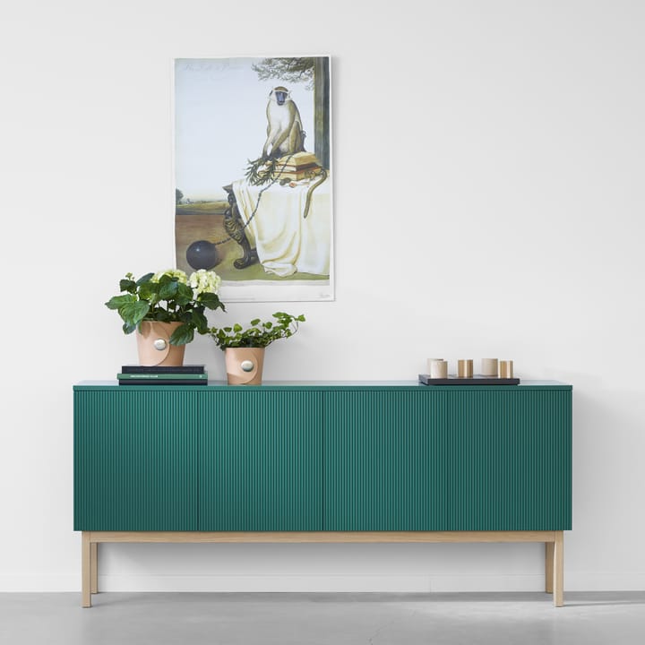 Beam sideboard, lichtgrijs, lichtgrijs onderstel, blad van carrara marmer A2