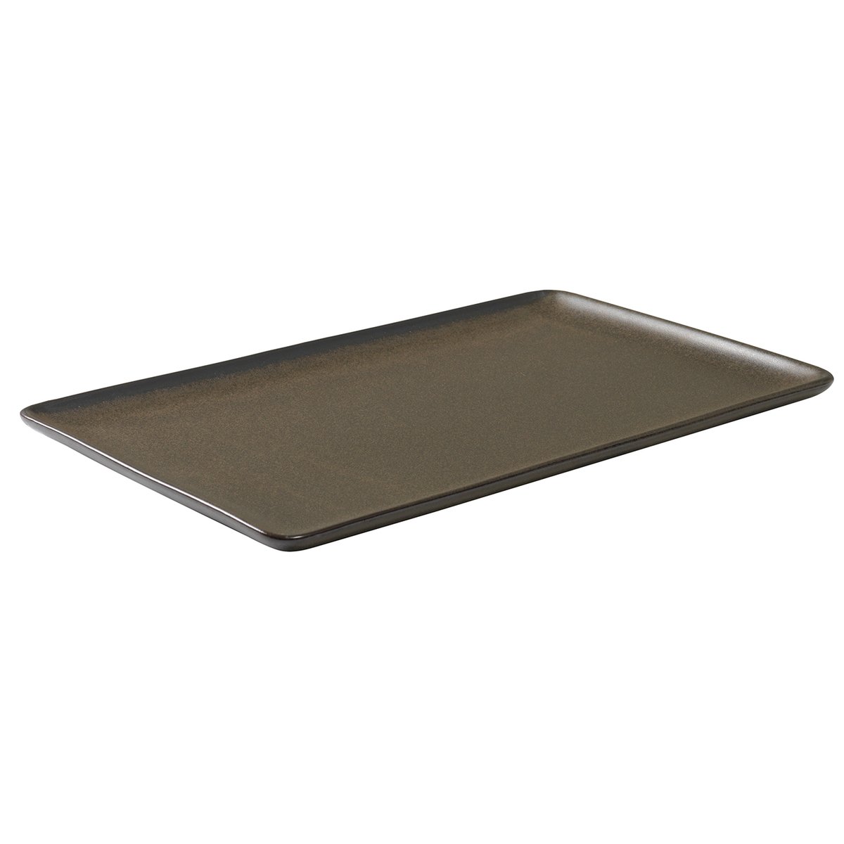 Aida Raw bord 31,5 x 20 cm. Metallic brown