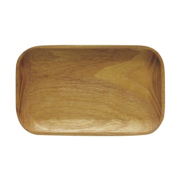 Raw dienblad 10x17 cm - Teak - Aida