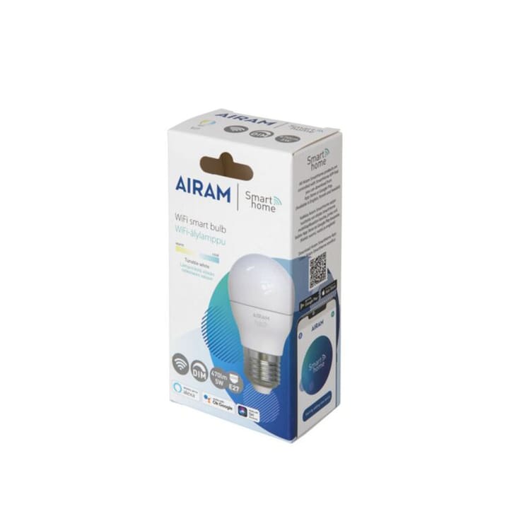 Airam Slimme Thuis LED-gloeilamp - wit e27, 5w - Airam