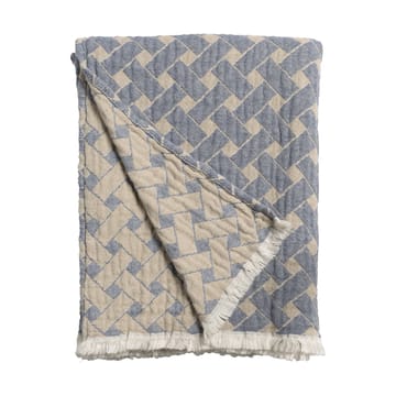 Korg plaid 170x120 cm - Blauw-beige - Almedahls