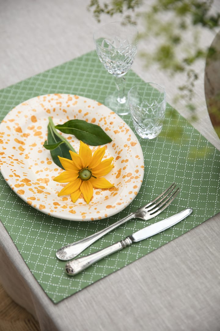 Prickruta placemat 34x45 cm 2-pack, Groen Almedahls