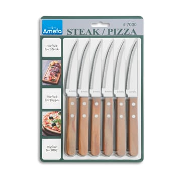 Pizza grillmes 6-pack - Eik - Amefa