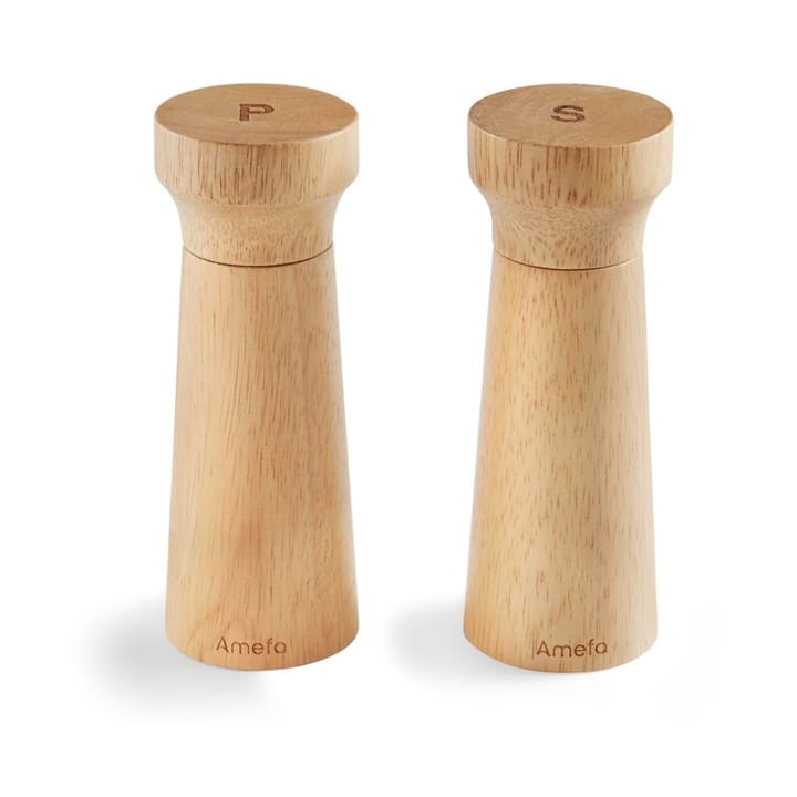 Zout- en pepermolen 15 cm 2-pack - Modern wood - Amefa