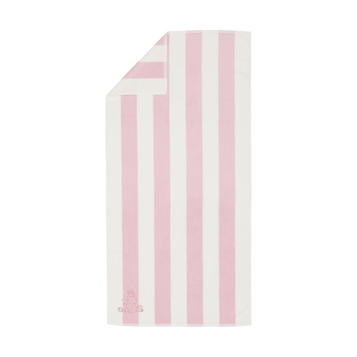 Moomin badhanddoek 70x140 cm - Zeeschelp roze-wit - Arabia