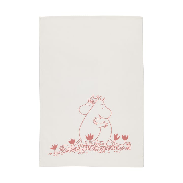 Moomin theedoek 50x70 cm - Liefde wit - Arabia