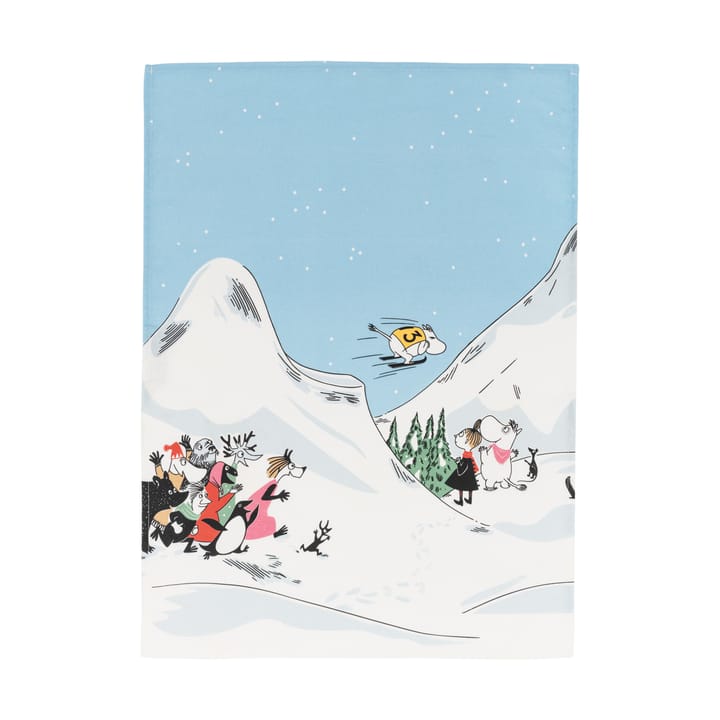 Moomin theedoek Ski jumping - 50x70 cm - Arabia