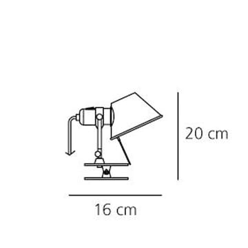 Tolomeo pinza micro wandlamp - aluminium, led - Artemide