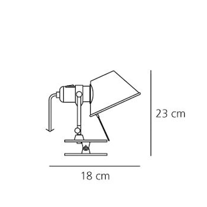 Tolomeo pinza wandlamp, aluminium, led Artemide