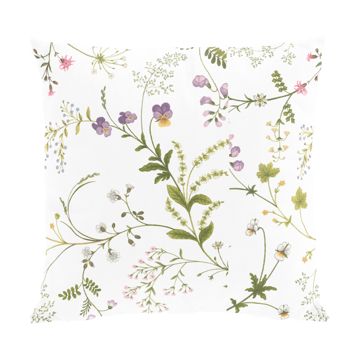 Blomsteryra kussenhoes 47x47 cm - Groen - Arvidssons Textil