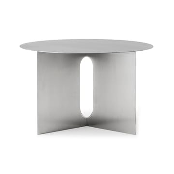 Androgyne bijzettafel Ø63 cm - Brushed steel - Audo Copenhagen