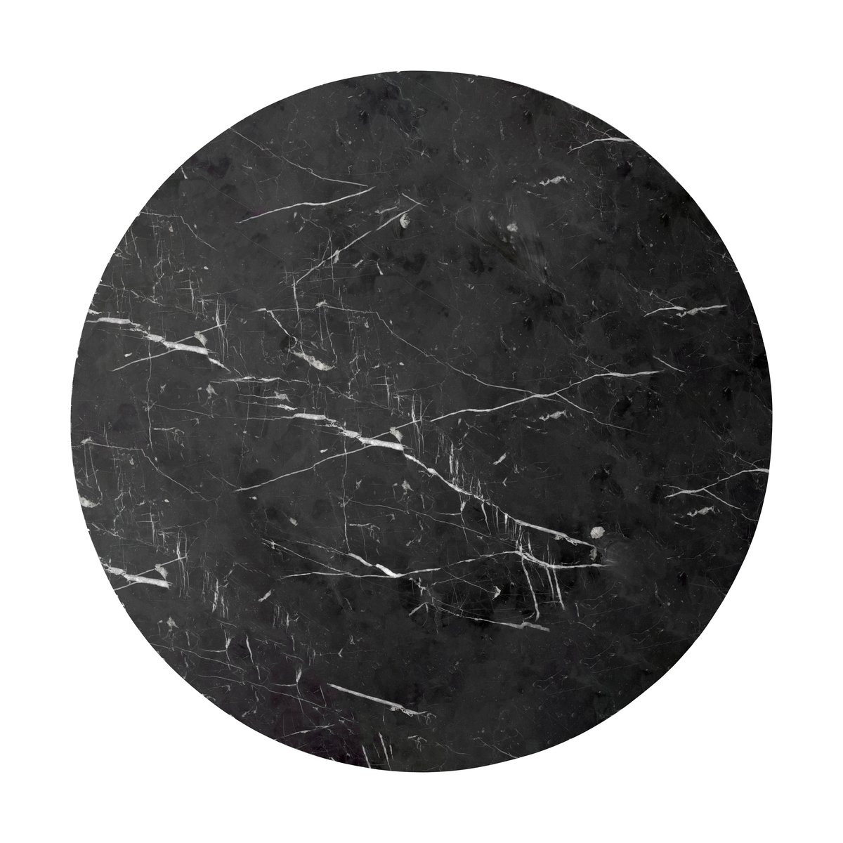 Audo Copenhagen Androgyne tafelblad voor bijzettafel Ø65 cm Nero Marquina