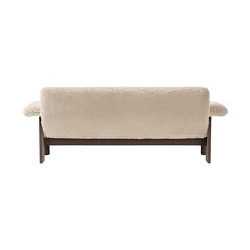 Brasilia bank 2-zits - Dark oak-Nature sheepskin curly - Audo Copenhagen