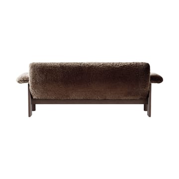 Brasilia bank 2-zits - Dark oak-Sahara sheepskin curly - Audo Copenhagen