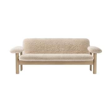 Brasilia bank 2-zits - Natural oak-Nature sheepskin curly - Audo Copenhagen