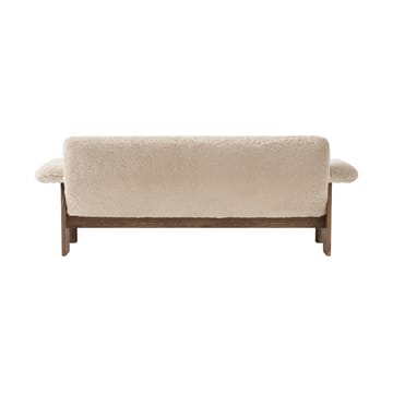 Brasilia bank 2-zits - Walnut-Nature sheepskin curly - Audo Copenhagen