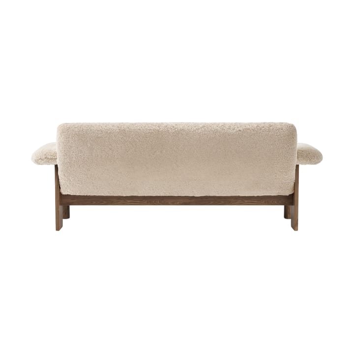 Brasilia bank 2-zits, Walnut-Nature sheepskin curly Audo Copenhagen