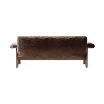 Brasilia bank 2-zits - Walnut-Sahara sheepskin curly - Audo Copenhagen