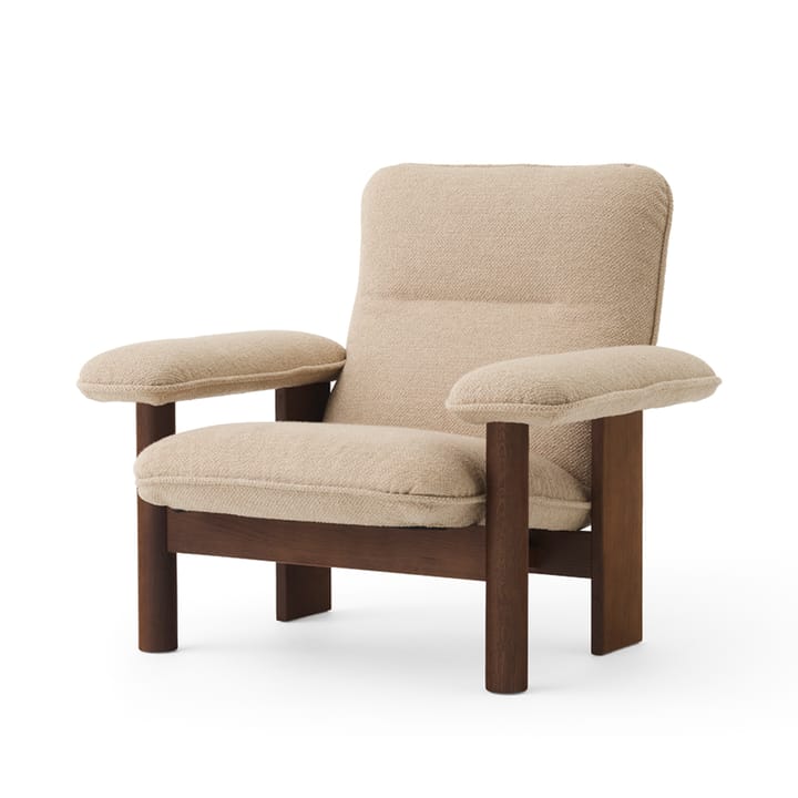 Brasilia fauteuil - Dark oak-Bouclé 02 beige - Audo Copenhagen