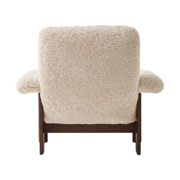 Brasilia fauteuil - Dark oak-Nature sheepskin curly - Audo Copenhagen