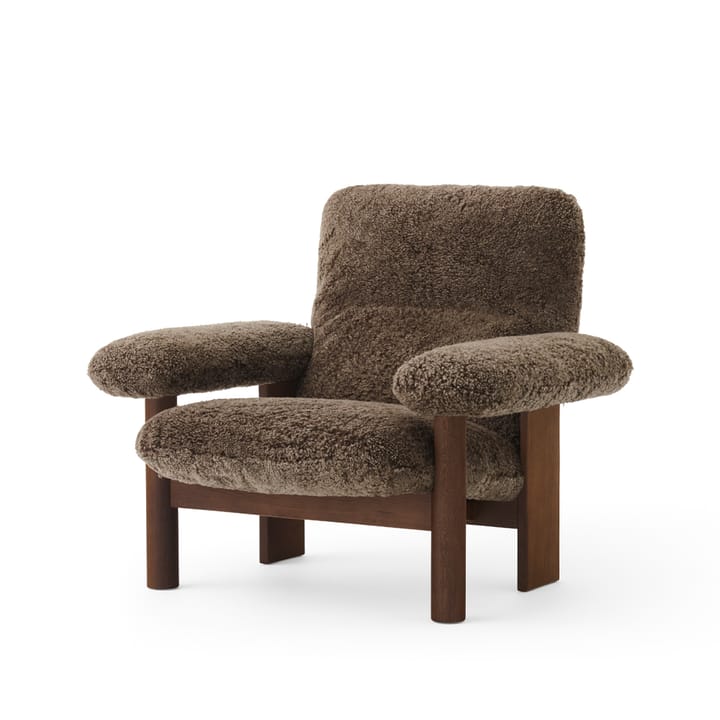 Brasilia fauteuil - Dark oak-Root sheepskin - Audo Copenhagen