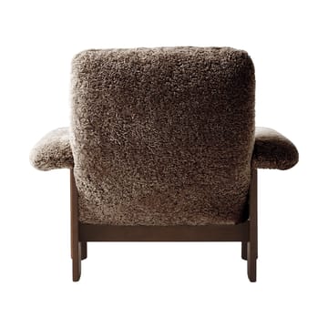 Brasilia fauteuil - Dark oak-Sahara sheepskin curly - Audo Copenhagen