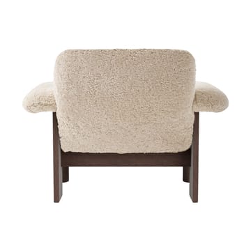 Brasilia fauteuil low back - Dark oak-Nature sheepskin curly - Audo Copenhagen