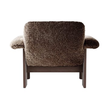 Brasilia fauteuil low back - Dark oak-Sahara sheepskin curly - Audo Copenhagen