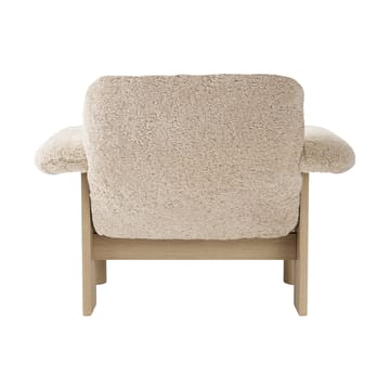 Brasilia fauteuil low back - Natural oak-Nature sheepskin curly - Audo Copenhagen