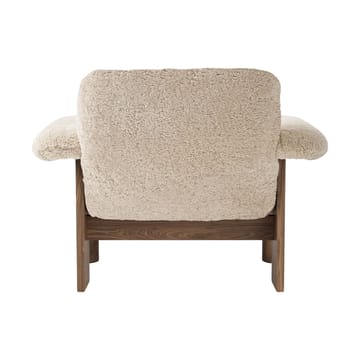 Brasilia fauteuil low back - Walnut-Nature sheepskin curly - Audo Copenhagen