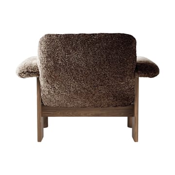 Brasilia fauteuil low back - Walnut-Sahara sheepskin curly - Audo Copenhagen