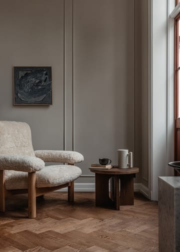 Brasilia fauteuil - Natural oak-Sahara sheepskin curly - Audo Copenhagen