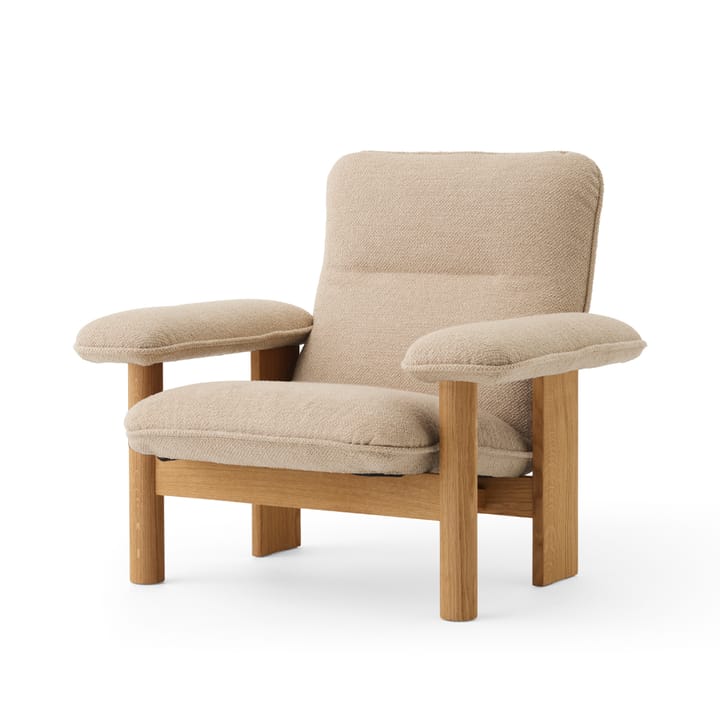 Brasilia fauteuil - Oiled oak-Bouclé 02 beige - Audo Copenhagen