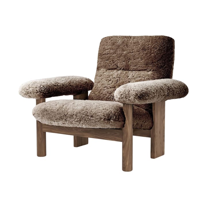 Brasilia fauteuil - Walnut-Sahara sheepskin curly - Audo Copenhagen