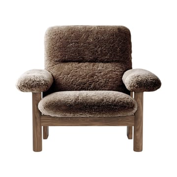 Brasilia fauteuil - Walnut-Sahara sheepskin curly - Audo Copenhagen