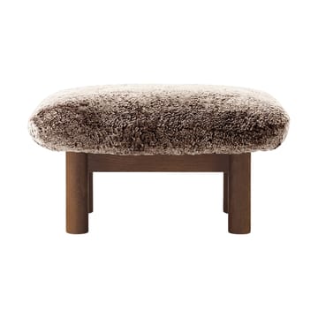 Brasilia voetenbankje - Dark oak-Sahara sheepskin curly - Audo Copenhagen