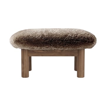 Brasilia voetenbankje - Walnut-Sahara sheepskin curly - Audo Copenhagen