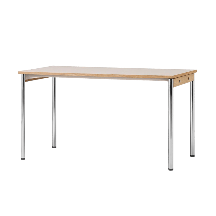 Co Table conferentietafel 140x70cm - Chrome, laminate creme - Audo Copenhagen