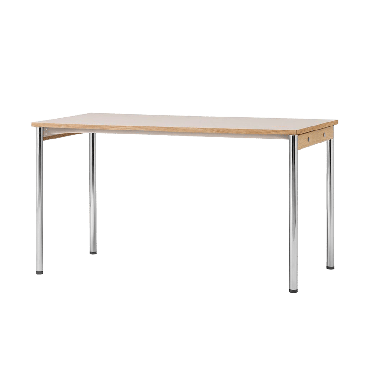 Audo Copenhagen Co Table conferentietafel 140x70cm Chrome, laminate creme