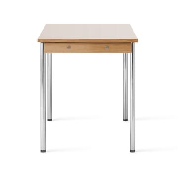 Co Table conferentietafel 140x70cm - Chrome, laminate creme - Audo Copenhagen