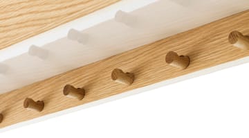 Epoch plank met haken 118 cm - Natural oak-fog - Audo Copenhagen