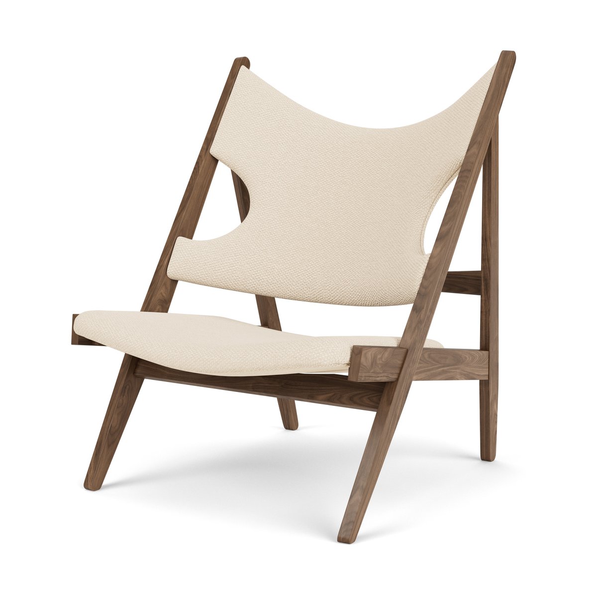 Audo Copenhagen Knitting loungefauteuil Walnut-Logan Jasmine