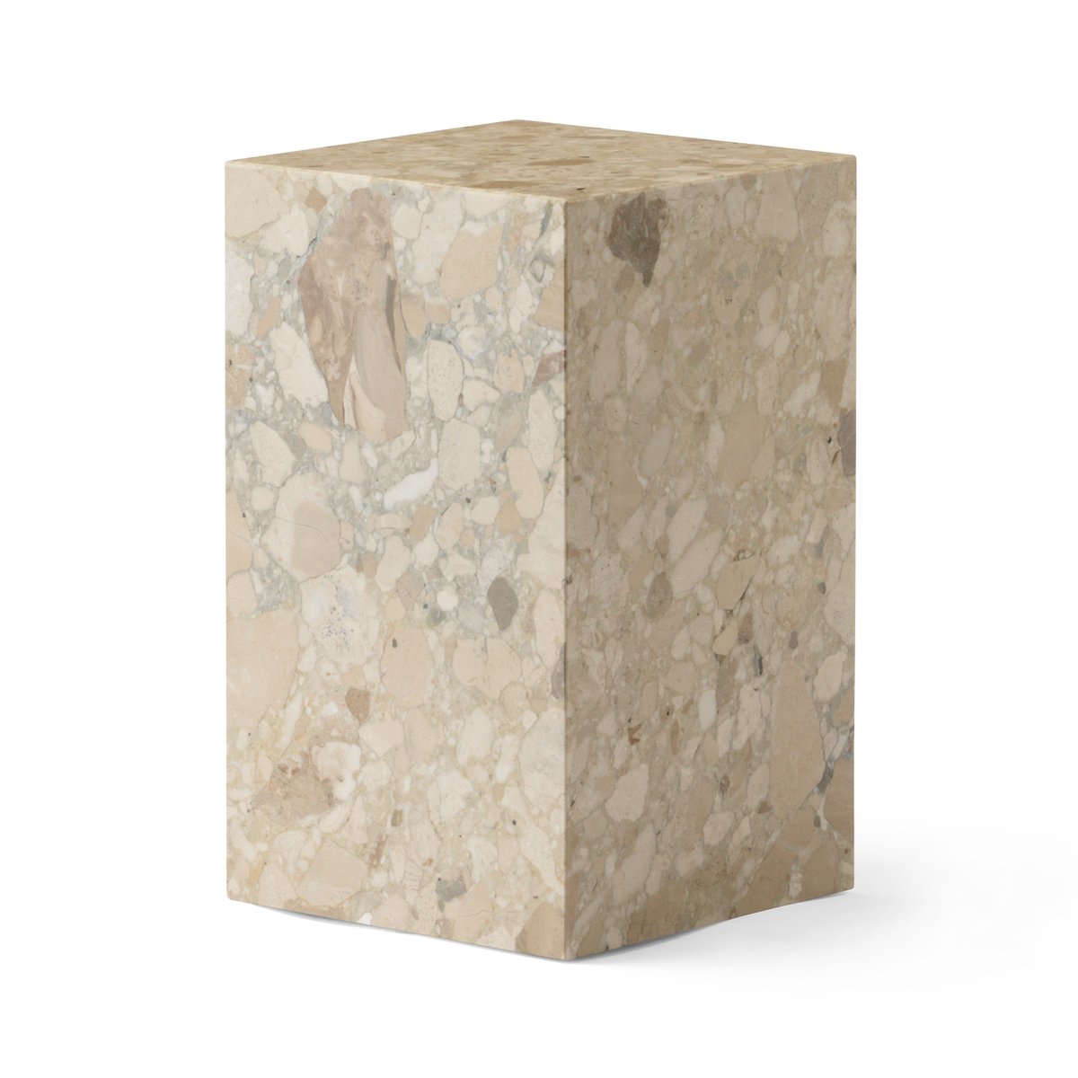 Audo Copenhagen Plinth tall bijzettafel 30x30x51 cm Kunis Breccia