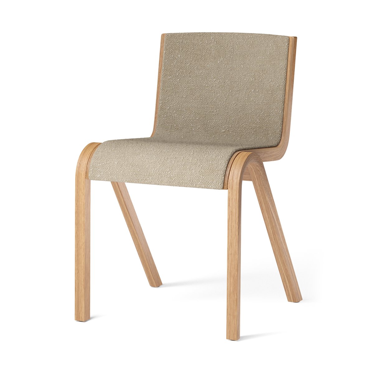 Audo Copenhagen Ready aan de voorkant beklede Natural oak-Audo Bouclé 02