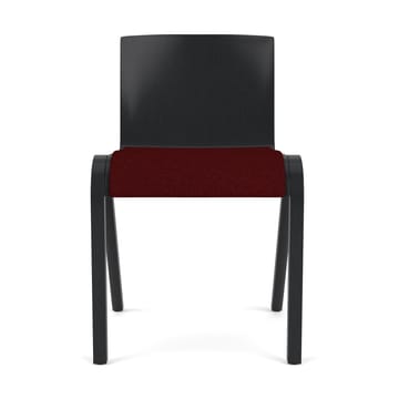 Ready stoel gestoffeerde zitting - Black oak-Baru 0570 Red - Audo Copenhagen