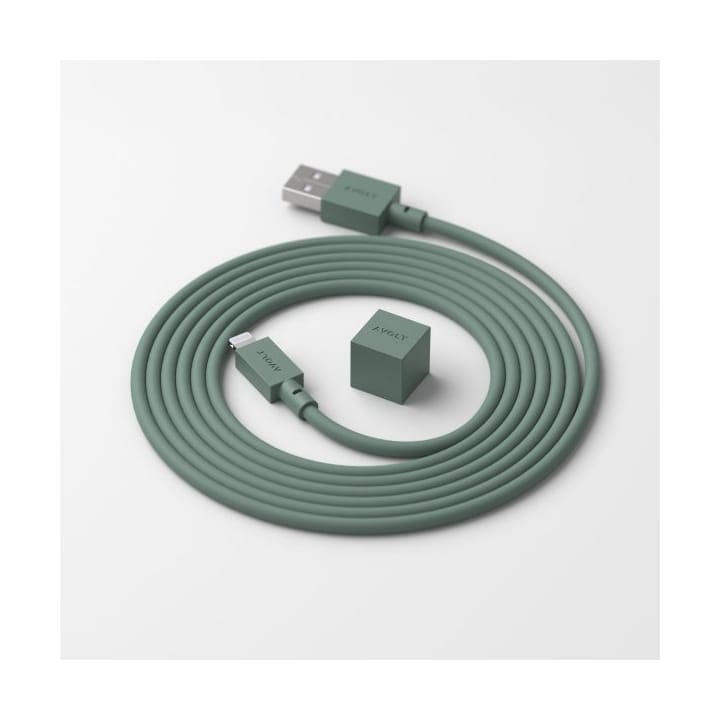 Cable 1 USB-A naar Lightning-kabel 1,7 m - Green - Avolt