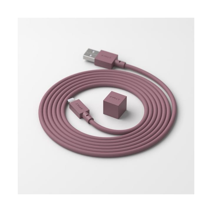 Cable 1 USB-A naar Lightning-kabel 1,7 m - Rusty red - Avolt