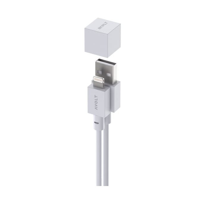 Cable 1 USB-A naar Lightning-kabel 1,7 m - White - Avolt