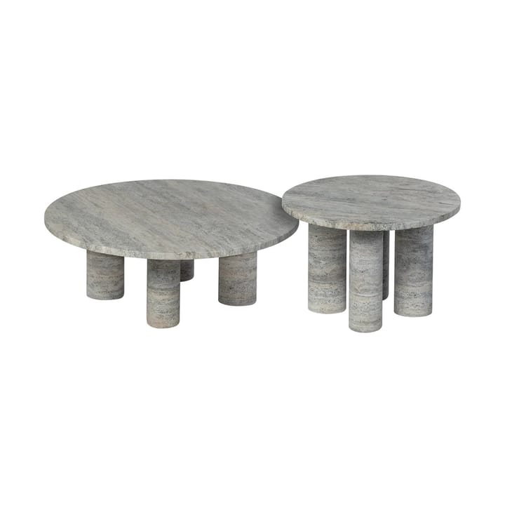 Volos bijzettafel S Ø52 cm - Silver Travertine - blomus