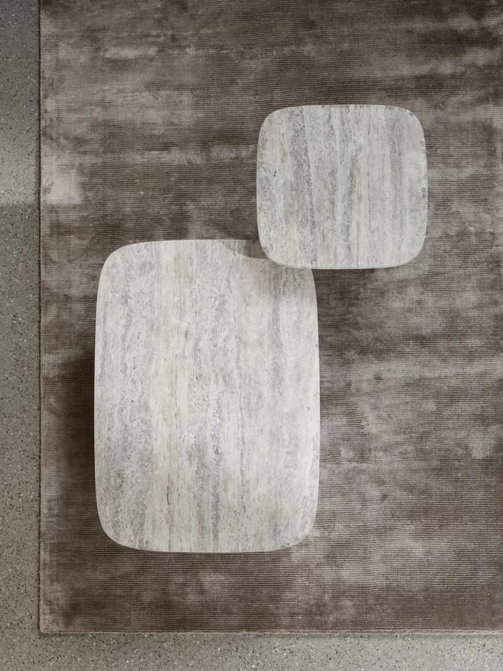 Volos bijzettafel S 52x52 cm - Silver Travertine - blomus